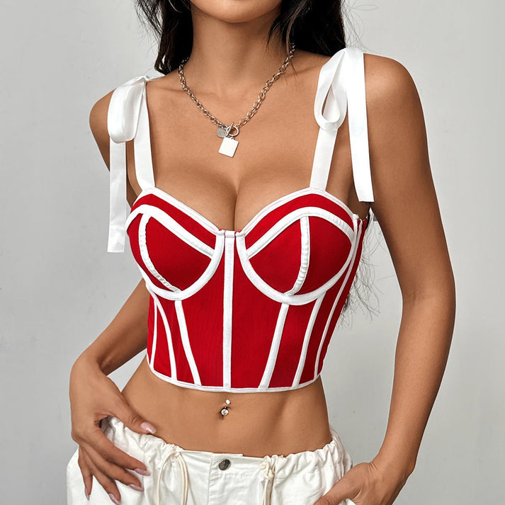 Fiyonk Askılı Şeritli Korse